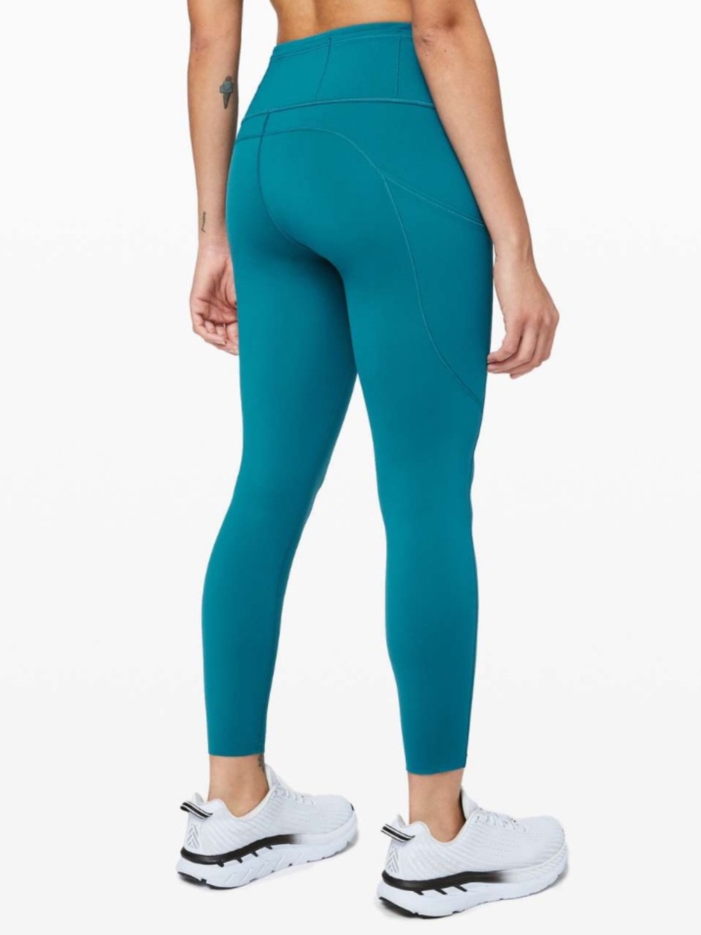 Lululemon Fast and Free Tight II 25" *Non-Reflective Nulux Cyprus Teal size 6